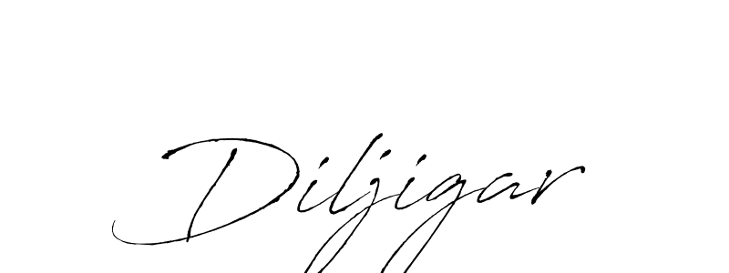 Make a beautiful signature design for name Diljigar. With this signature (Antro_Vectra) style, you can create a handwritten signature for free. Diljigar signature style 6 images and pictures png