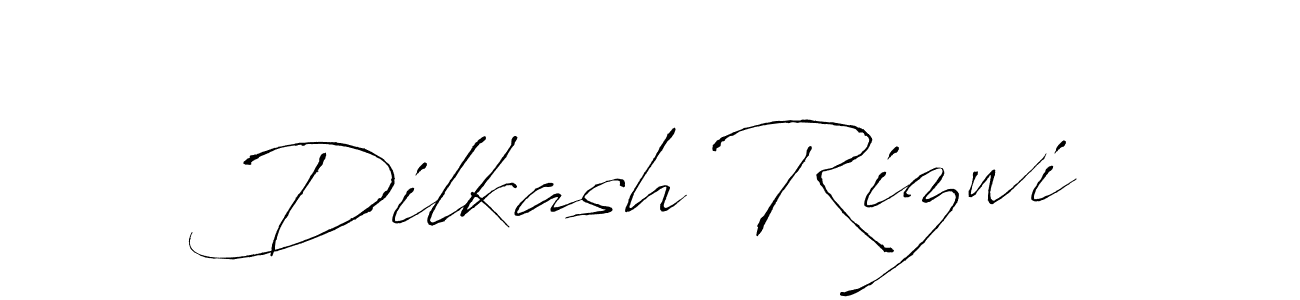 Also You can easily find your signature by using the search form. We will create Dilkash Rizwi name handwritten signature images for you free of cost using Antro_Vectra sign style. Dilkash Rizwi signature style 6 images and pictures png