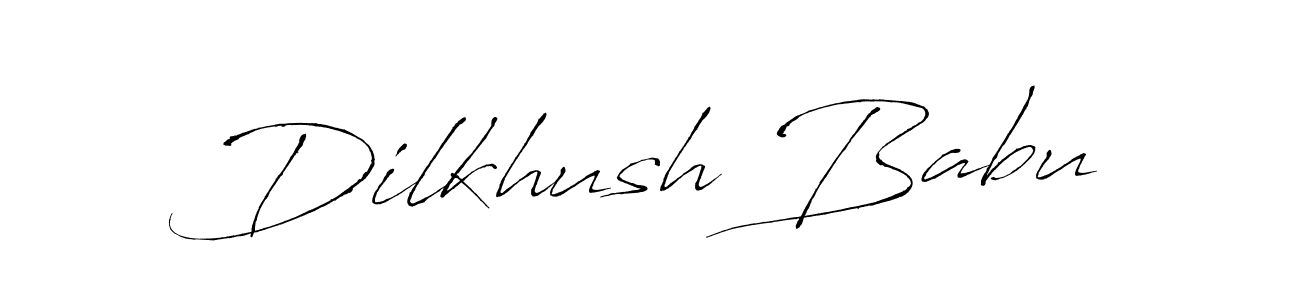 How to make Dilkhush Babu signature? Antro_Vectra is a professional autograph style. Create handwritten signature for Dilkhush Babu name. Dilkhush Babu signature style 6 images and pictures png