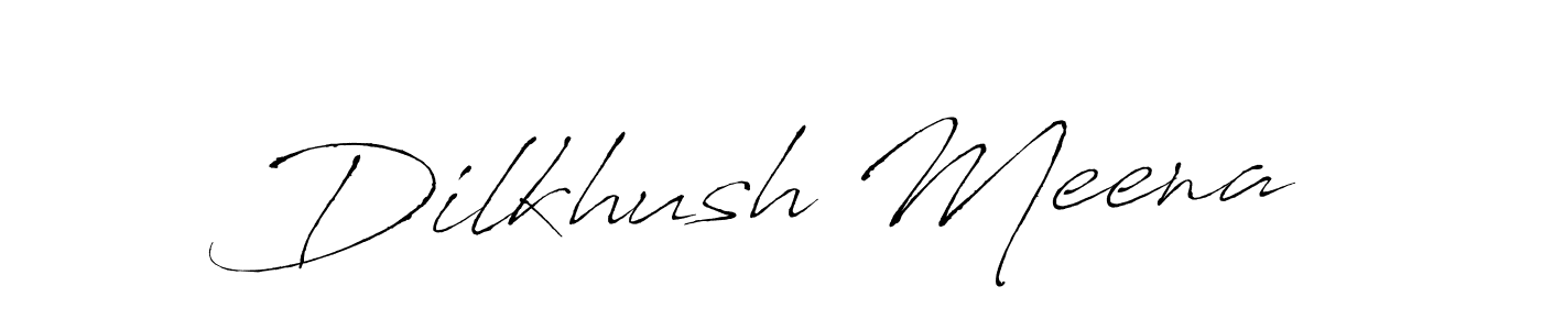 Use a signature maker to create a handwritten signature online. With this signature software, you can design (Antro_Vectra) your own signature for name Dilkhush Meena. Dilkhush Meena signature style 6 images and pictures png