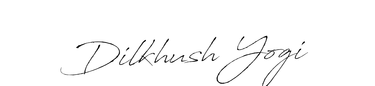 How to make Dilkhush Yogi signature? Antro_Vectra is a professional autograph style. Create handwritten signature for Dilkhush Yogi name. Dilkhush Yogi signature style 6 images and pictures png