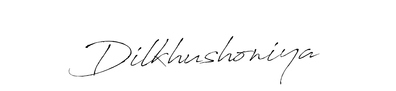 Antro_Vectra is a professional signature style that is perfect for those who want to add a touch of class to their signature. It is also a great choice for those who want to make their signature more unique. Get Dilkhushoniya name to fancy signature for free. Dilkhushoniya signature style 6 images and pictures png