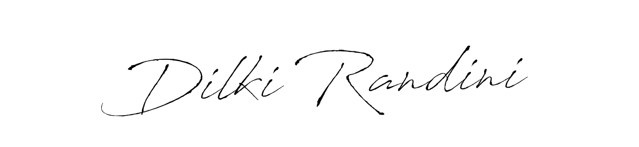 Dilki Randini stylish signature style. Best Handwritten Sign (Antro_Vectra) for my name. Handwritten Signature Collection Ideas for my name Dilki Randini. Dilki Randini signature style 6 images and pictures png