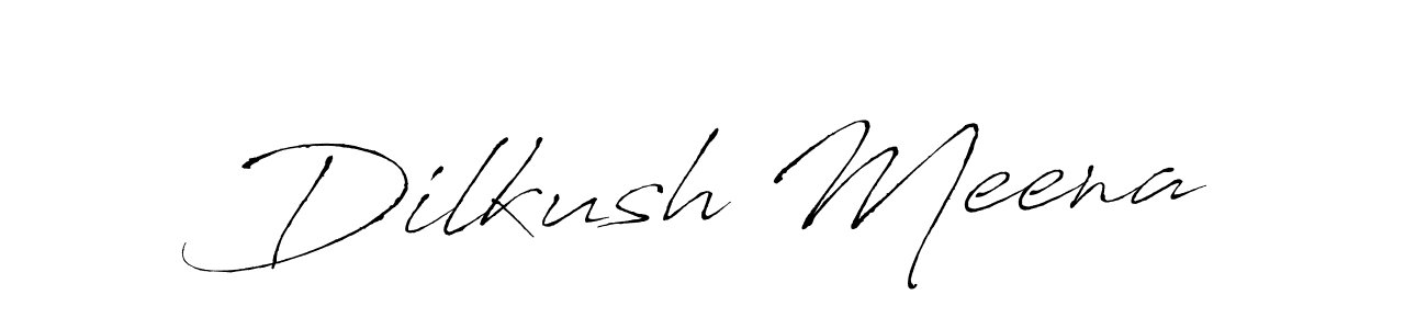 Use a signature maker to create a handwritten signature online. With this signature software, you can design (Antro_Vectra) your own signature for name Dilkush Meena. Dilkush Meena signature style 6 images and pictures png