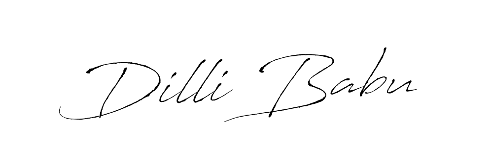 Dilli Babu stylish signature style. Best Handwritten Sign (Antro_Vectra) for my name. Handwritten Signature Collection Ideas for my name Dilli Babu. Dilli Babu signature style 6 images and pictures png