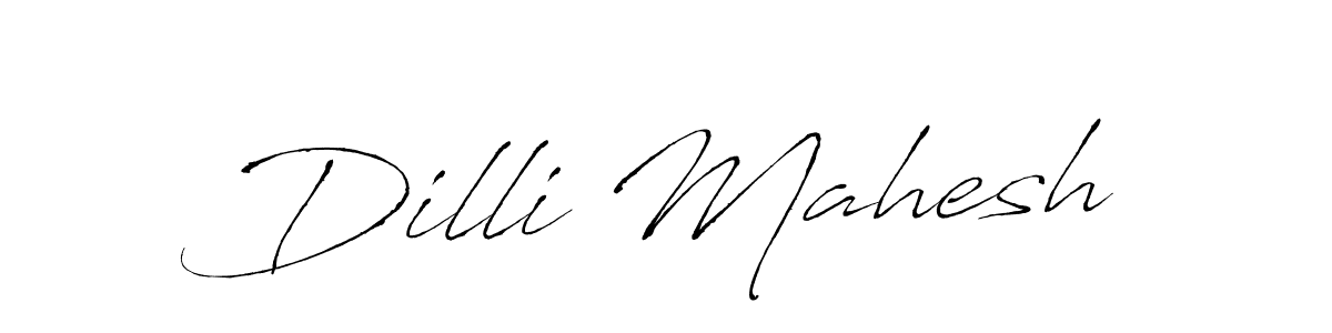 Dilli Mahesh stylish signature style. Best Handwritten Sign (Antro_Vectra) for my name. Handwritten Signature Collection Ideas for my name Dilli Mahesh. Dilli Mahesh signature style 6 images and pictures png