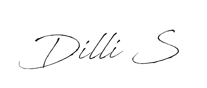 if you are searching for the best signature style for your name Dilli S. so please give up your signature search. here we have designed multiple signature styles  using Antro_Vectra. Dilli S signature style 6 images and pictures png