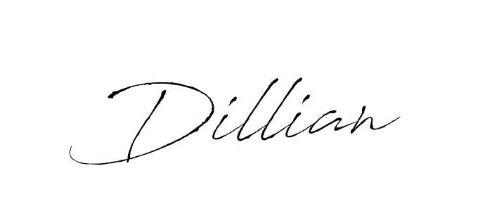 Make a beautiful signature design for name Dillian. With this signature (Antro_Vectra) style, you can create a handwritten signature for free. Dillian signature style 6 images and pictures png