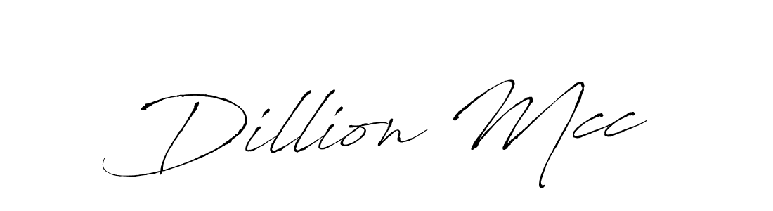 Create a beautiful signature design for name Dillion Mcc. With this signature (Antro_Vectra) fonts, you can make a handwritten signature for free. Dillion Mcc signature style 6 images and pictures png