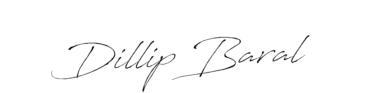 Create a beautiful signature design for name Dillip Baral. With this signature (Antro_Vectra) fonts, you can make a handwritten signature for free. Dillip Baral signature style 6 images and pictures png