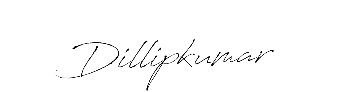 Design your own signature with our free online signature maker. With this signature software, you can create a handwritten (Antro_Vectra) signature for name Dillipkumar. Dillipkumar signature style 6 images and pictures png