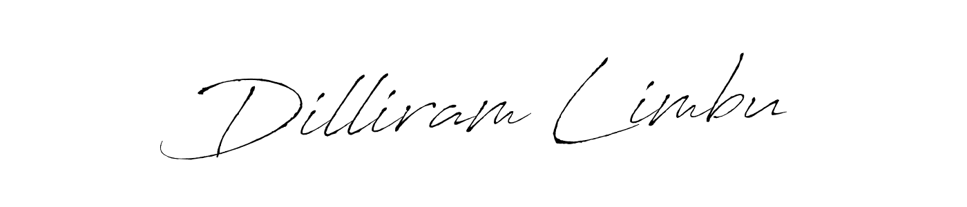 The best way (Antro_Vectra) to make a short signature is to pick only two or three words in your name. The name Dilliram Limbu include a total of six letters. For converting this name. Dilliram Limbu signature style 6 images and pictures png