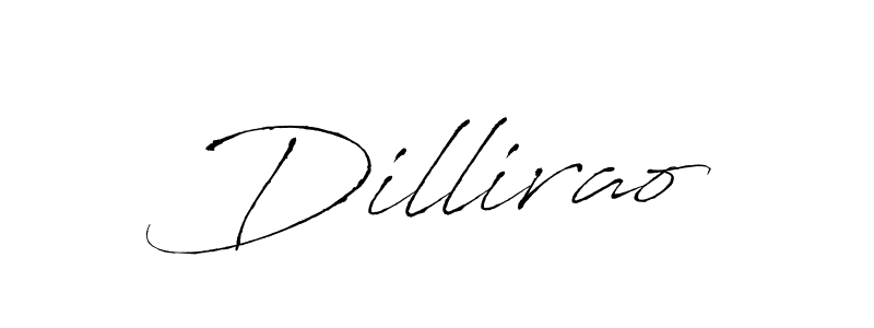 Design your own signature with our free online signature maker. With this signature software, you can create a handwritten (Antro_Vectra) signature for name Dillirao. Dillirao signature style 6 images and pictures png