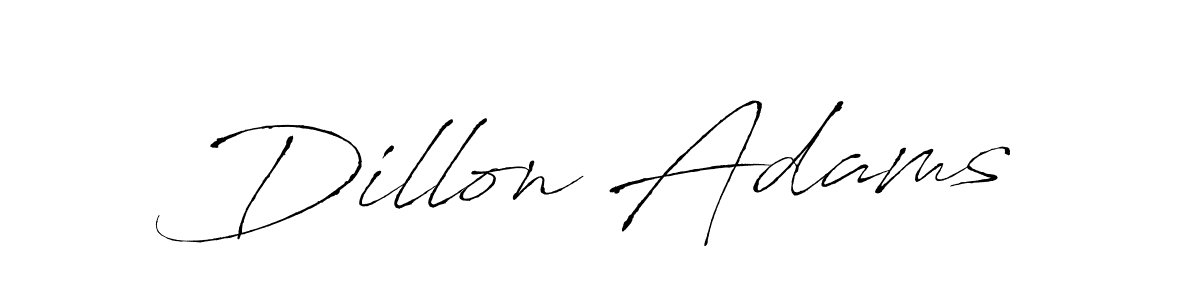 Make a beautiful signature design for name Dillon Adams. With this signature (Antro_Vectra) style, you can create a handwritten signature for free. Dillon Adams signature style 6 images and pictures png