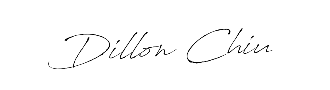 Antro_Vectra is a professional signature style that is perfect for those who want to add a touch of class to their signature. It is also a great choice for those who want to make their signature more unique. Get Dillon Chiu name to fancy signature for free. Dillon Chiu signature style 6 images and pictures png