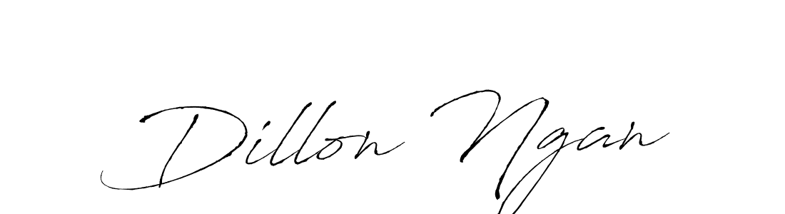 Design your own signature with our free online signature maker. With this signature software, you can create a handwritten (Antro_Vectra) signature for name Dillon Ngan. Dillon Ngan signature style 6 images and pictures png