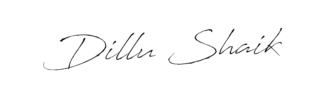 Dillu Shaik stylish signature style. Best Handwritten Sign (Antro_Vectra) for my name. Handwritten Signature Collection Ideas for my name Dillu Shaik. Dillu Shaik signature style 6 images and pictures png