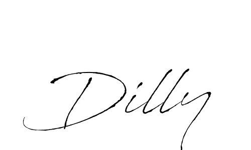 How to make Dilly name signature. Use Antro_Vectra style for creating short signs online. This is the latest handwritten sign. Dilly signature style 6 images and pictures png