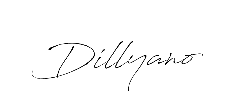 Create a beautiful signature design for name Dillyano. With this signature (Antro_Vectra) fonts, you can make a handwritten signature for free. Dillyano signature style 6 images and pictures png