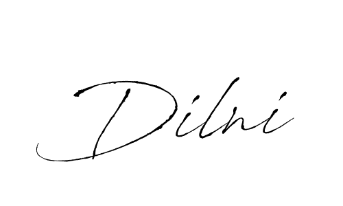 Design your own signature with our free online signature maker. With this signature software, you can create a handwritten (Antro_Vectra) signature for name Dilni. Dilni signature style 6 images and pictures png
