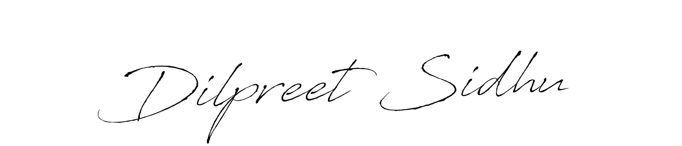 Use a signature maker to create a handwritten signature online. With this signature software, you can design (Antro_Vectra) your own signature for name Dilpreet Sidhu. Dilpreet Sidhu signature style 6 images and pictures png