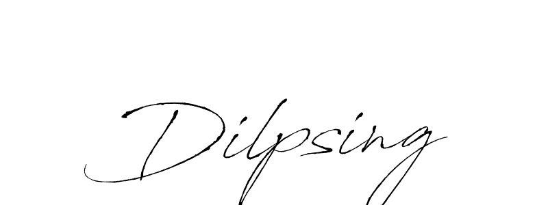 Make a beautiful signature design for name Dilpsing. With this signature (Antro_Vectra) style, you can create a handwritten signature for free. Dilpsing signature style 6 images and pictures png