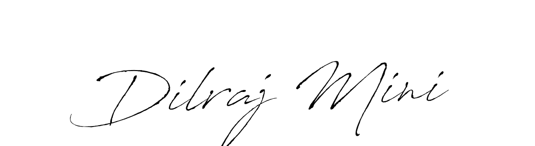 Use a signature maker to create a handwritten signature online. With this signature software, you can design (Antro_Vectra) your own signature for name Dilraj Mini. Dilraj Mini signature style 6 images and pictures png