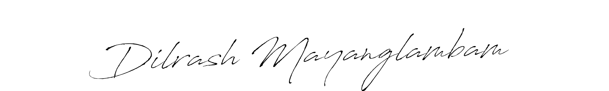 Design your own signature with our free online signature maker. With this signature software, you can create a handwritten (Antro_Vectra) signature for name Dilrash Mayanglambam. Dilrash Mayanglambam signature style 6 images and pictures png