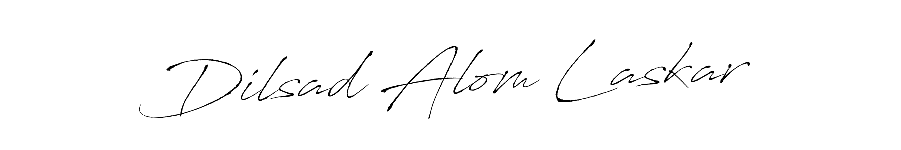 How to make Dilsad Alom Laskar name signature. Use Antro_Vectra style for creating short signs online. This is the latest handwritten sign. Dilsad Alom Laskar signature style 6 images and pictures png