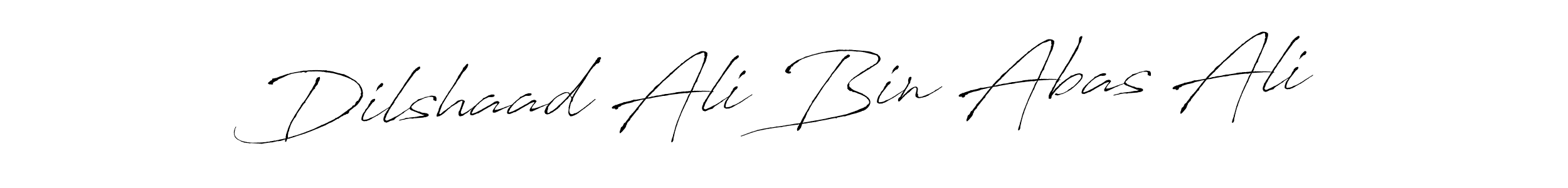 How to make Dilshaad Ali Bin Abas Ali name signature. Use Antro_Vectra style for creating short signs online. This is the latest handwritten sign. Dilshaad Ali Bin Abas Ali signature style 6 images and pictures png