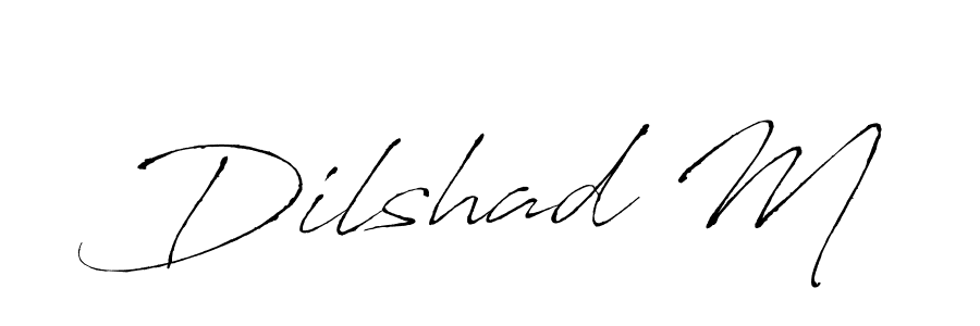 Also You can easily find your signature by using the search form. We will create Dilshad M name handwritten signature images for you free of cost using Antro_Vectra sign style. Dilshad M signature style 6 images and pictures png