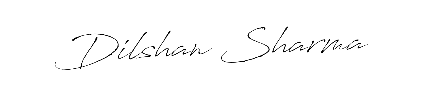 Make a beautiful signature design for name Dilshan Sharma. With this signature (Antro_Vectra) style, you can create a handwritten signature for free. Dilshan Sharma signature style 6 images and pictures png