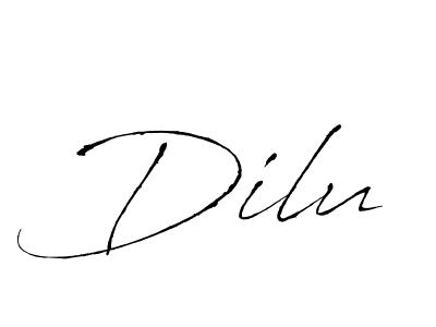 How to make Dilu signature? Antro_Vectra is a professional autograph style. Create handwritten signature for Dilu name. Dilu signature style 6 images and pictures png