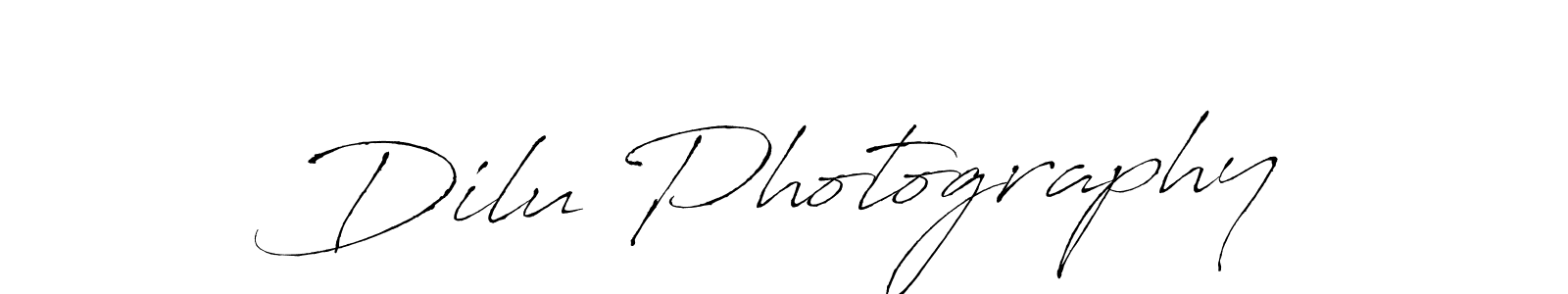 Make a beautiful signature design for name Dilu Photography. With this signature (Antro_Vectra) style, you can create a handwritten signature for free. Dilu Photography signature style 6 images and pictures png