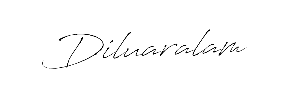 Make a beautiful signature design for name Diluaralam. With this signature (Antro_Vectra) style, you can create a handwritten signature for free. Diluaralam signature style 6 images and pictures png