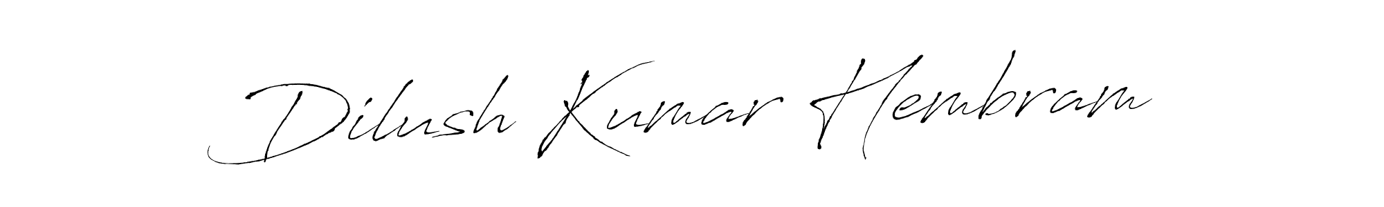 Design your own signature with our free online signature maker. With this signature software, you can create a handwritten (Antro_Vectra) signature for name Dilush Kumar Hembram. Dilush Kumar Hembram signature style 6 images and pictures png