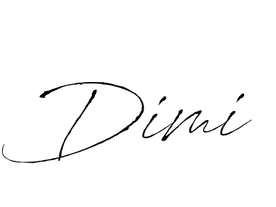 Make a beautiful signature design for name Dimi. With this signature (Antro_Vectra) style, you can create a handwritten signature for free. Dimi signature style 6 images and pictures png