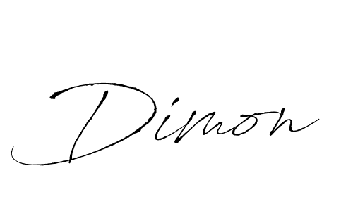 How to make Dimon signature? Antro_Vectra is a professional autograph style. Create handwritten signature for Dimon name. Dimon signature style 6 images and pictures png