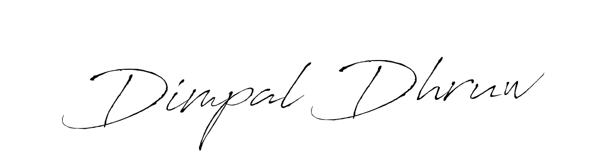 Make a beautiful signature design for name Dimpal Dhruw. With this signature (Antro_Vectra) style, you can create a handwritten signature for free. Dimpal Dhruw signature style 6 images and pictures png