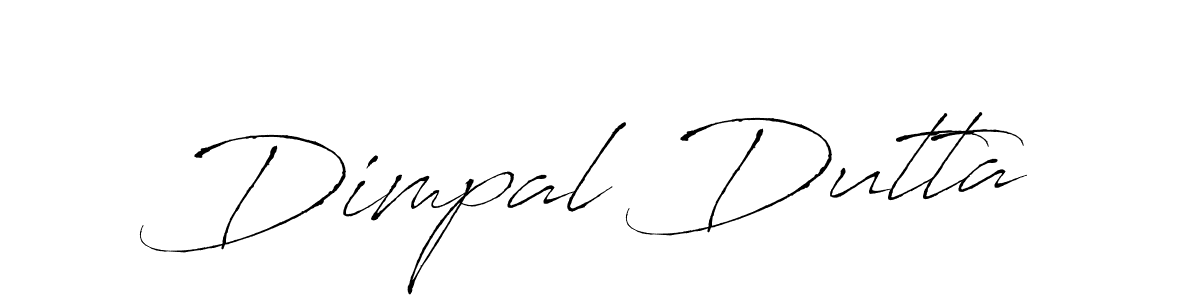 Dimpal Dutta stylish signature style. Best Handwritten Sign (Antro_Vectra) for my name. Handwritten Signature Collection Ideas for my name Dimpal Dutta. Dimpal Dutta signature style 6 images and pictures png