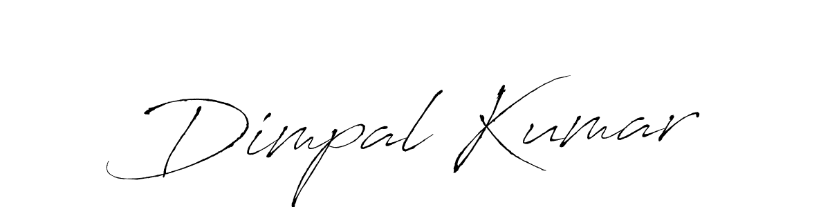 Make a beautiful signature design for name Dimpal Kumar. With this signature (Antro_Vectra) style, you can create a handwritten signature for free. Dimpal Kumar signature style 6 images and pictures png