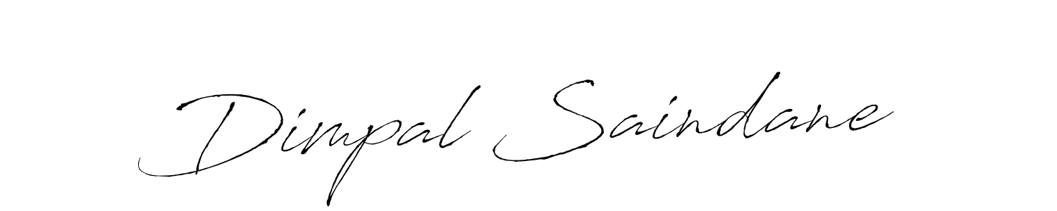 How to make Dimpal Saindane signature? Antro_Vectra is a professional autograph style. Create handwritten signature for Dimpal Saindane name. Dimpal Saindane signature style 6 images and pictures png