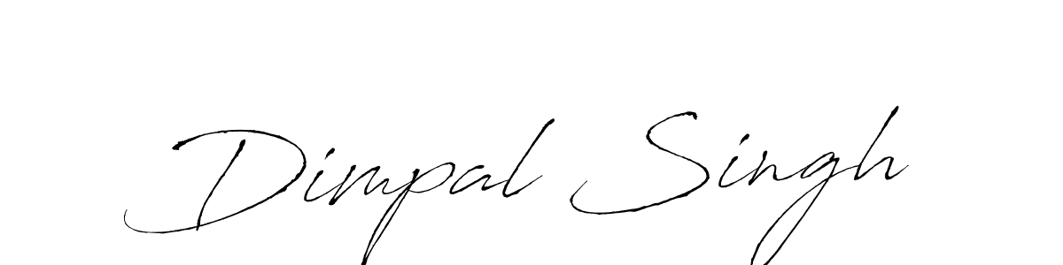 Use a signature maker to create a handwritten signature online. With this signature software, you can design (Antro_Vectra) your own signature for name Dimpal Singh. Dimpal Singh signature style 6 images and pictures png