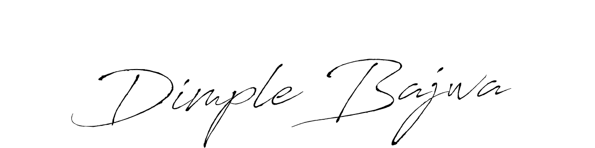 Create a beautiful signature design for name Dimple Bajwa. With this signature (Antro_Vectra) fonts, you can make a handwritten signature for free. Dimple Bajwa signature style 6 images and pictures png