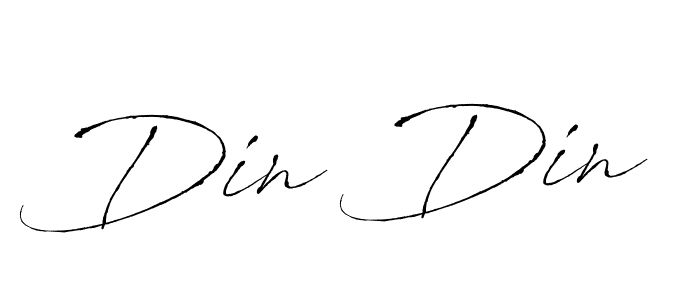 Design your own signature with our free online signature maker. With this signature software, you can create a handwritten (Antro_Vectra) signature for name Din Din. Din Din signature style 6 images and pictures png