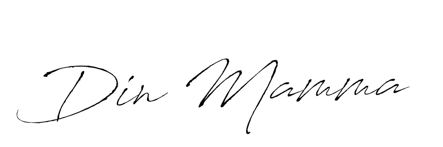 How to make Din Mamma signature? Antro_Vectra is a professional autograph style. Create handwritten signature for Din Mamma name. Din Mamma signature style 6 images and pictures png