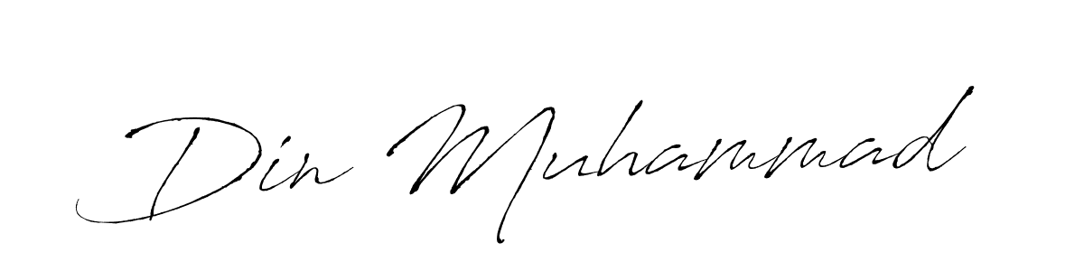 How to make Din Muhammad signature? Antro_Vectra is a professional autograph style. Create handwritten signature for Din Muhammad name. Din Muhammad signature style 6 images and pictures png