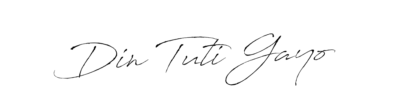 It looks lik you need a new signature style for name Din Tuti Gayo. Design unique handwritten (Antro_Vectra) signature with our free signature maker in just a few clicks. Din Tuti Gayo signature style 6 images and pictures png