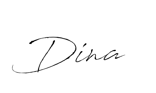 Make a beautiful signature design for name Dina . With this signature (Antro_Vectra) style, you can create a handwritten signature for free. Dina  signature style 6 images and pictures png