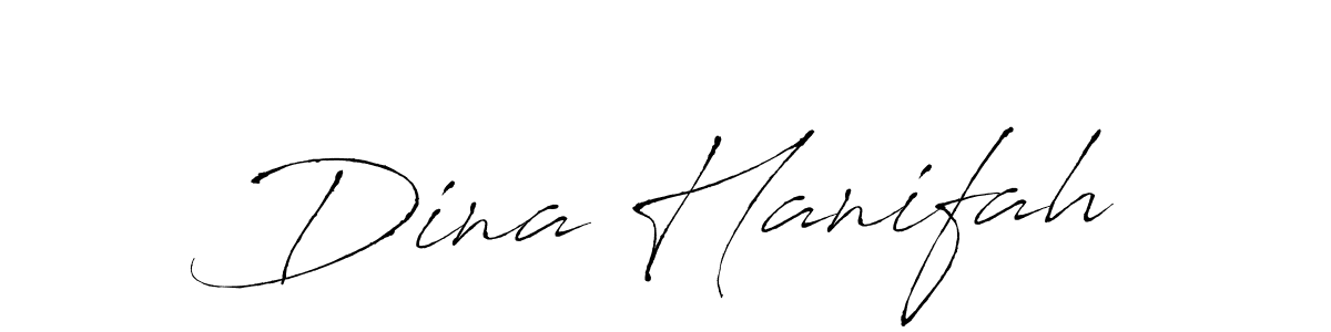 Similarly Antro_Vectra is the best handwritten signature design. Signature creator online .You can use it as an online autograph creator for name Dina Hanifah. Dina Hanifah signature style 6 images and pictures png